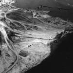 Alameda Point - an aerial photo of Alameda Point while being shaped for the Alameda Naval Air Station