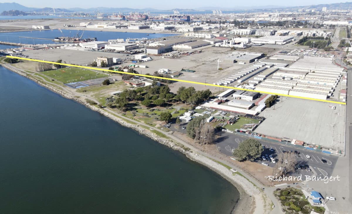 Alameda Post - An aerial photo of Alameda Point where Neptune Beach could go. 