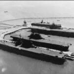 Alameda Post - large aircraft carriers at the Naval Air Station