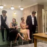 Alameda Post - actors in The Great Gatsby sit at the real kitchen space in Daisy's mercantile to perform