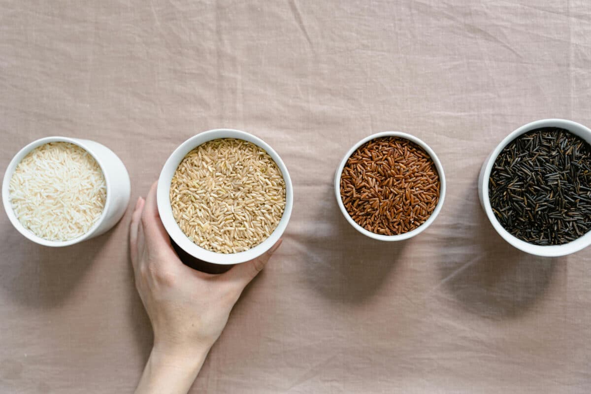 Alameda Post - four bowls of dry rice of different colors