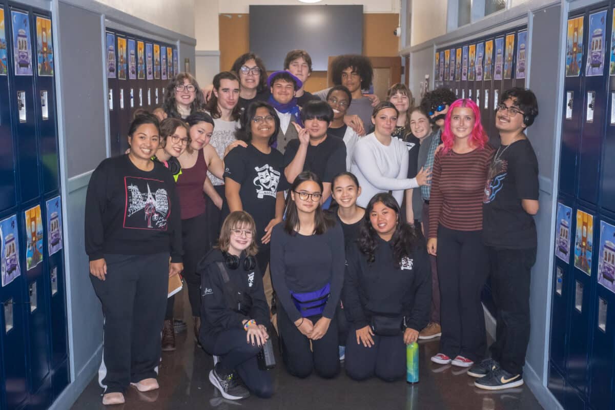 Alameda Post - A group photo of SJND high school theater department. 