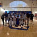 Alameda Post - pilots boys volleyball team poses on the court