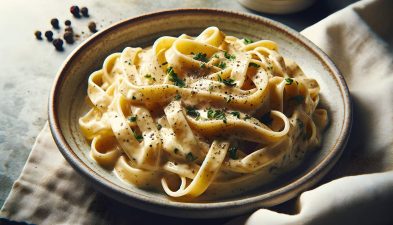Alameda Post - a bowl of fettuccine alfredo