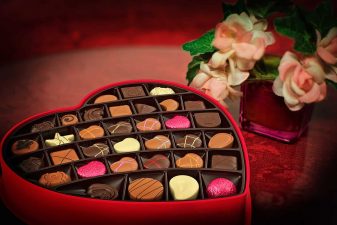 Alameda Post - a box of Valentine's Day chocolate