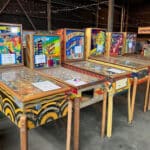 Alameda Post - Wooden pinball machines.