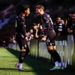 Alameda Post - Oakland Roots players celebrate after defeating El Paso Locomotive