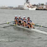 Alameda Post - rowers in the water off of Alameda