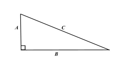 Alameda Post - A diagram of a right triangle.