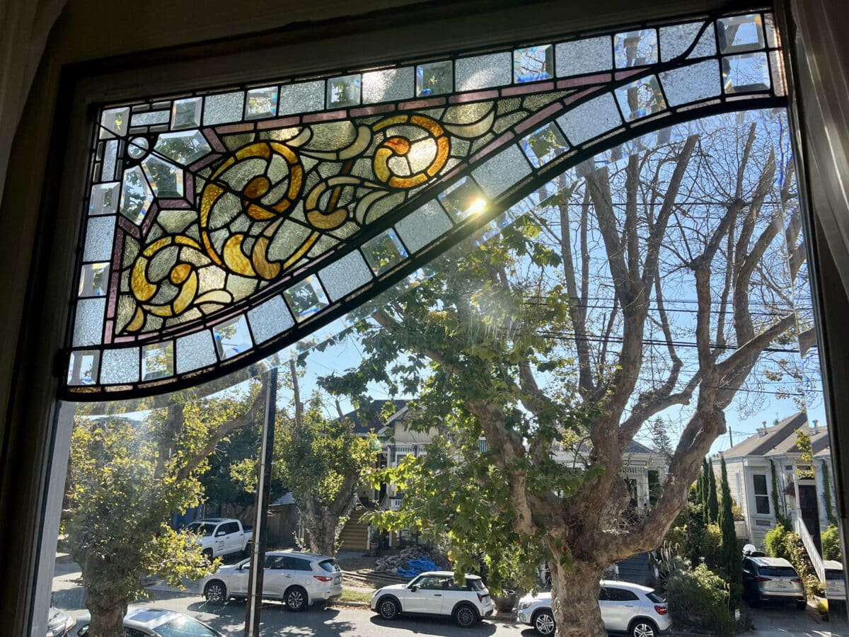 Alameda Post - a stained glass window