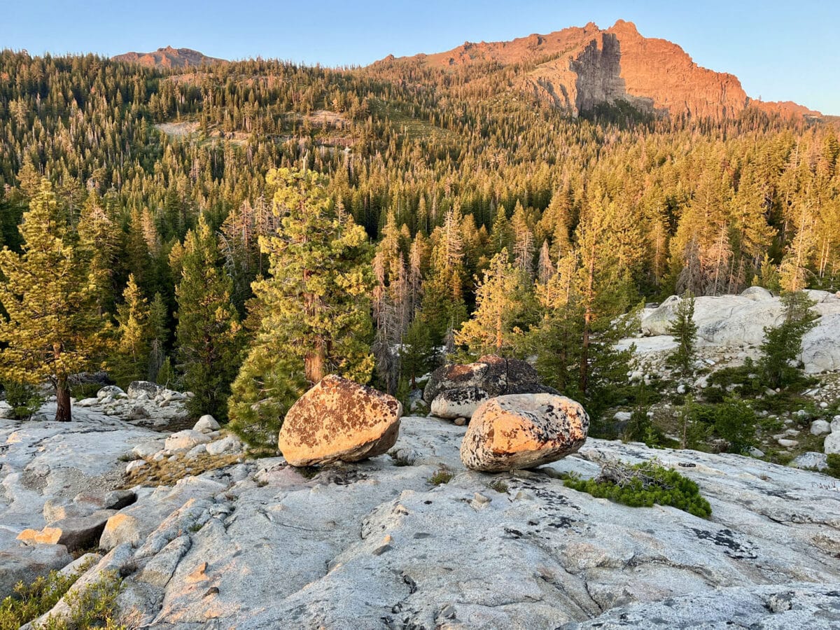 Alameda Post - a view of Thunder Mountain at golden hour