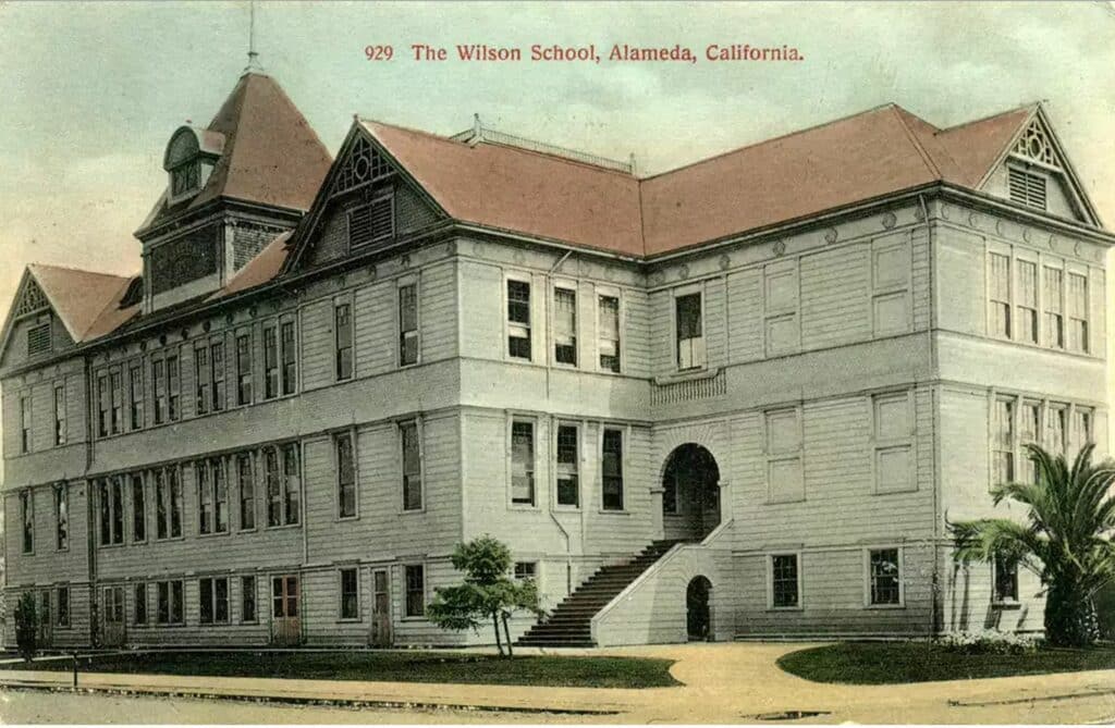 Alameda Post - The Wilson School as depicted on an early postcard